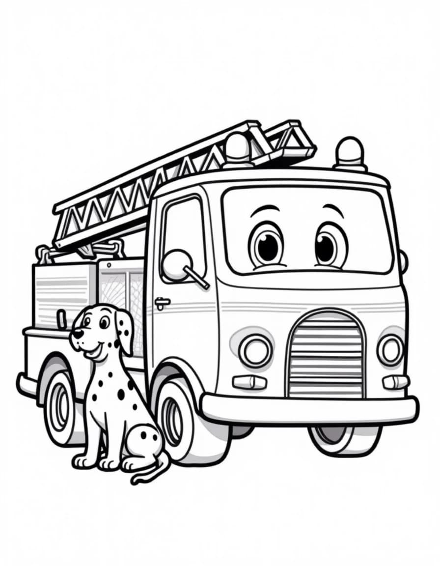 Fire Truck coloring page
