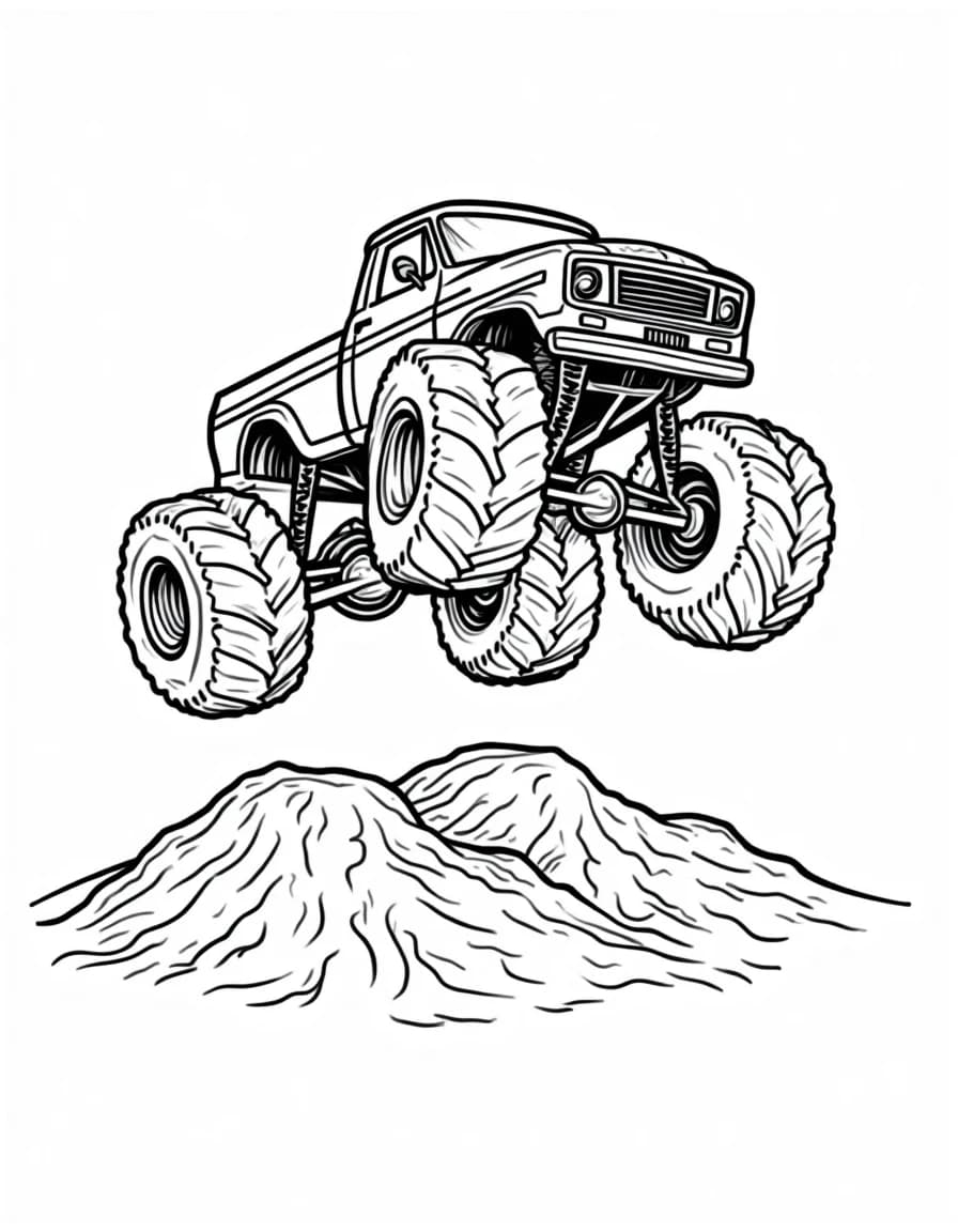 Monster Truck coloring page