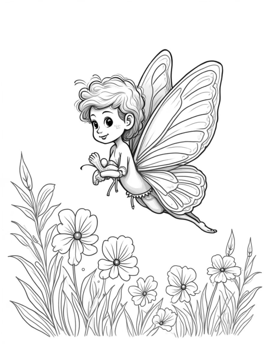 Butterfly Ride coloring page