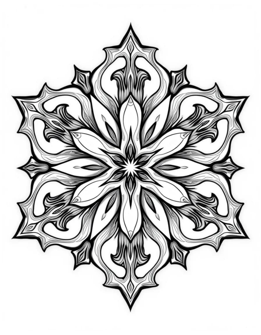 Star Mandala coloring page