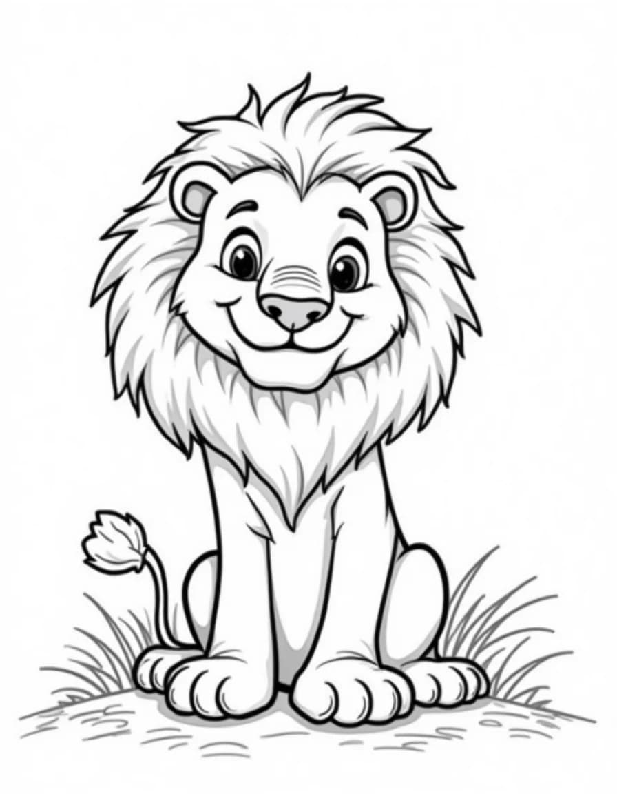 Safari Animal Coloring Pages