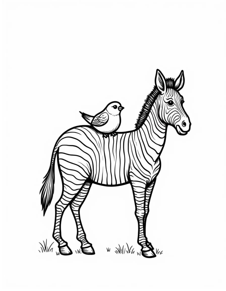 Zebra Stripes coloring page