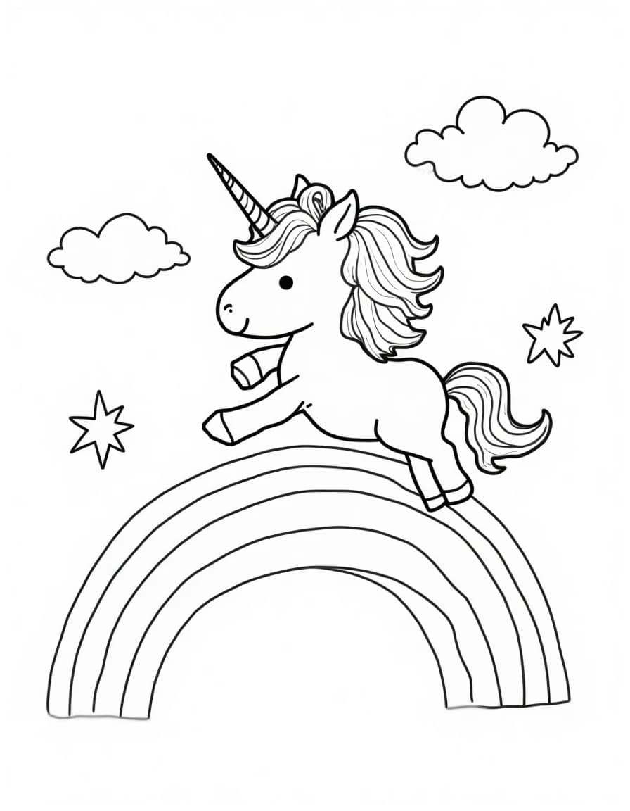 Unicorn Coloring Pages